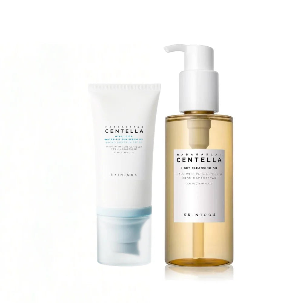 Centella Cleansing Oil & Hyalu-Cica Suncream Face Care Set