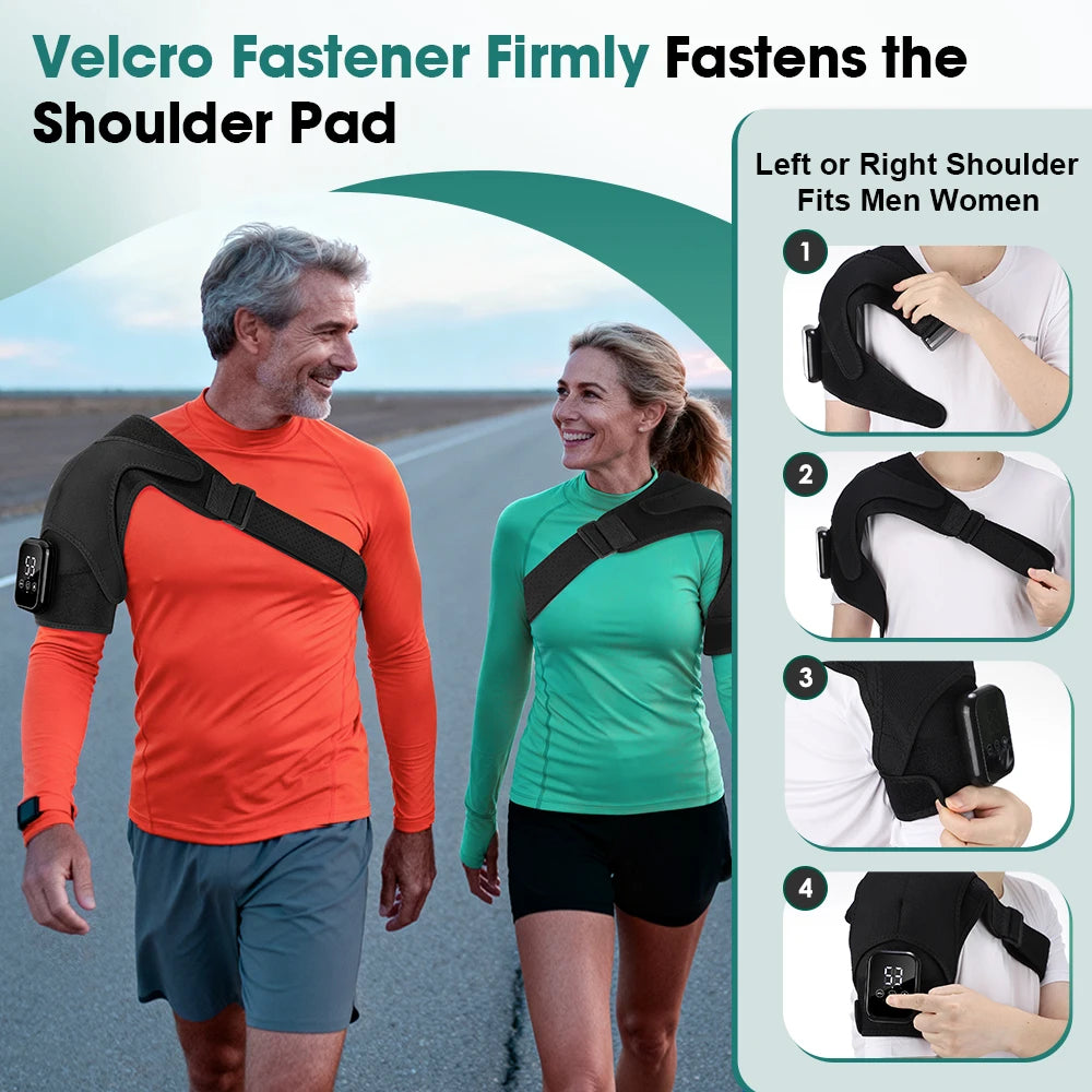 Electric Heated Shoulder Support & Massager Brace