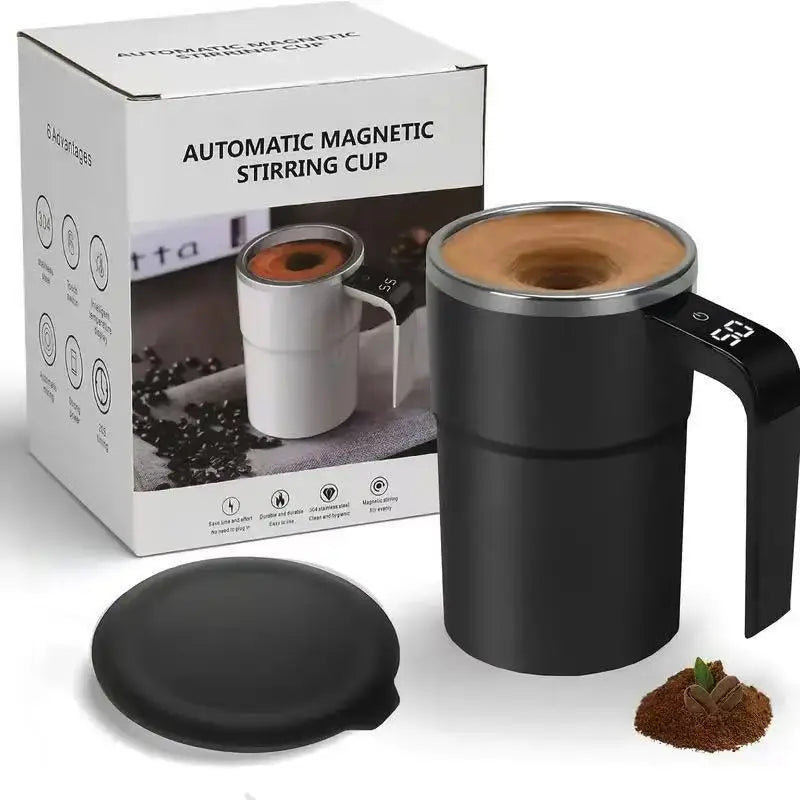 Automatic Magnetic Stirring Mug with LED Temperature Display ā 12oz
