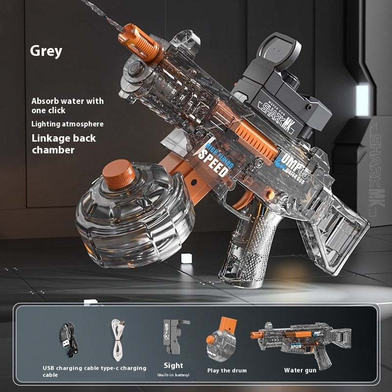 Power Splash Electric Auto Water Blaster with Flame Light Effect