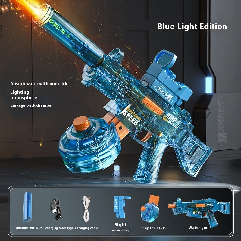Power Splash Electric Auto Water Blaster with Flame Light Effect
