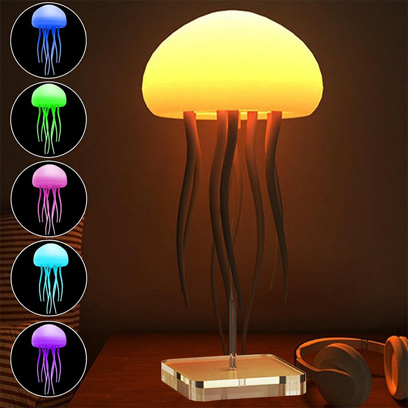 Smart LED Jellyfish Lamp – Soothing Mood Light for Home & Desk Decor