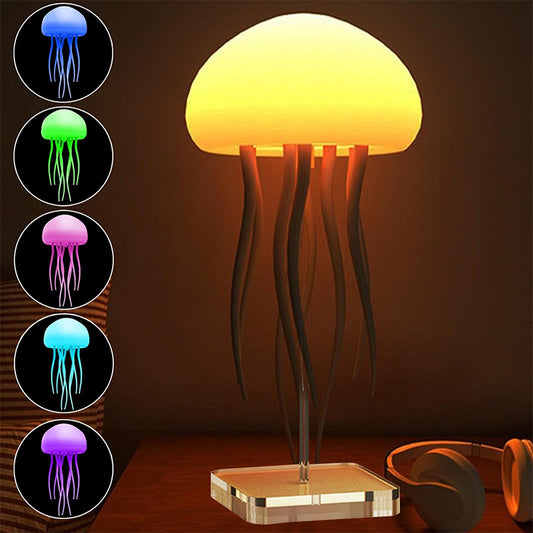 Smart LED Jellyfish Lamp – Soothing Mood Light for Home & Desk Decor