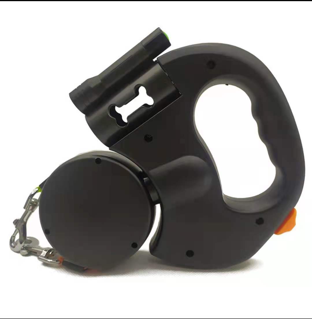Dual Retractable Dog Leash with LED Light for Small Dogs