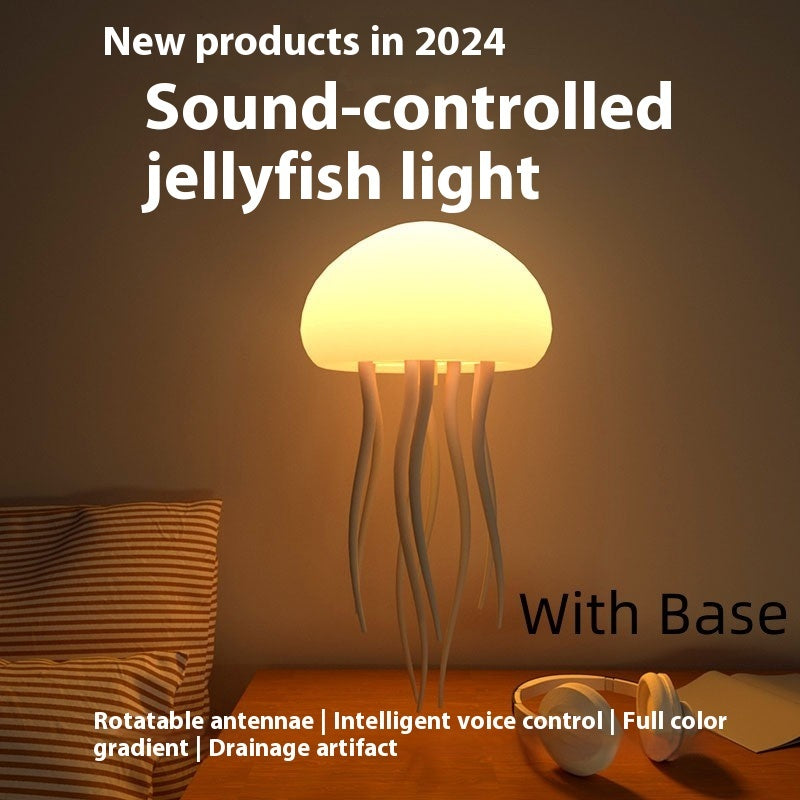 Smart LED Jellyfish Lamp – Soothing Mood Light for Home & Desk Decor