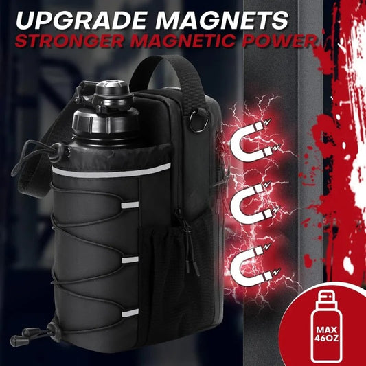 Magnetic Gym Bag With Water Bottle Holder