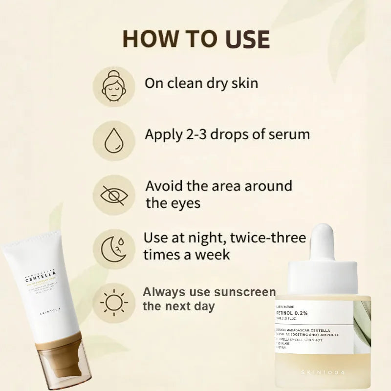 Centella Retinol 0.2 Anti-Aging Ampoule & Suncream Set