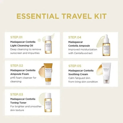 SKIN1004 Madagascar Centella 5-Piece Travel Skincare Kit