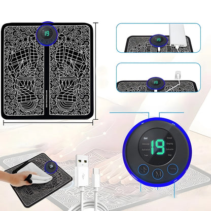 Acupressure Foot & Leg Pain Relief Massage Mat