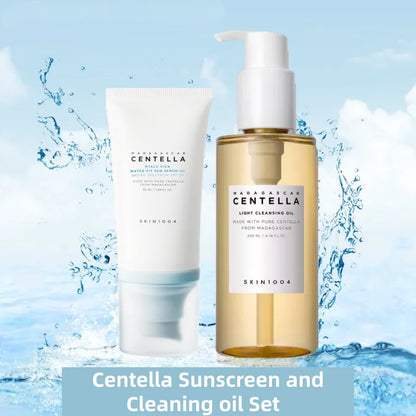 Centella Cleansing Oil & Hyalu-Cica Suncream Face Care Set