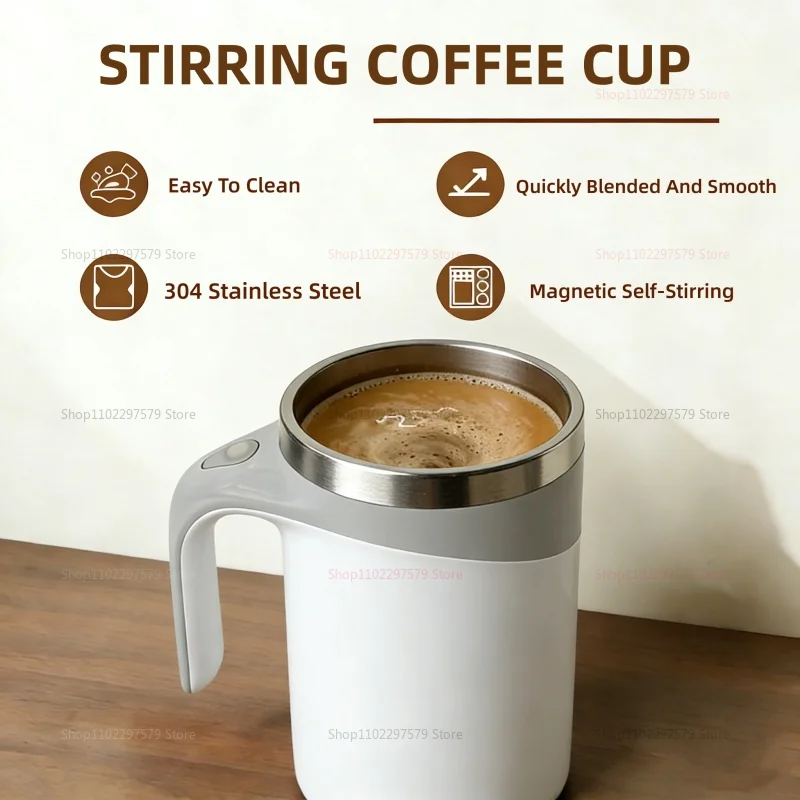 Smart Portable Magnetic Stirring Coffee Mug – Rechargeable