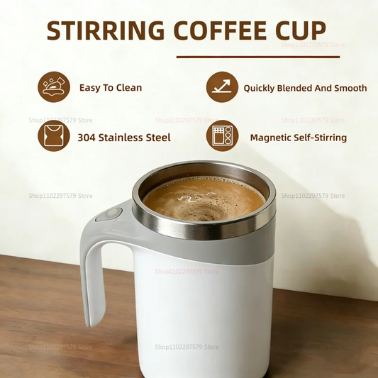 Smart Portable Magnetic Stirring Coffee Mug – Rechargeable