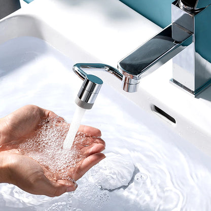 1080° Swivel Stainless Steel Faucet Extender – Dual Spray Bathroom Adapter