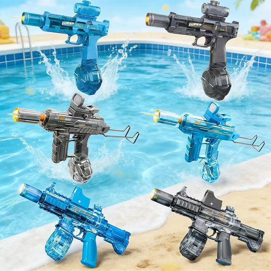Electric Auto Water Blaster with Flame Light