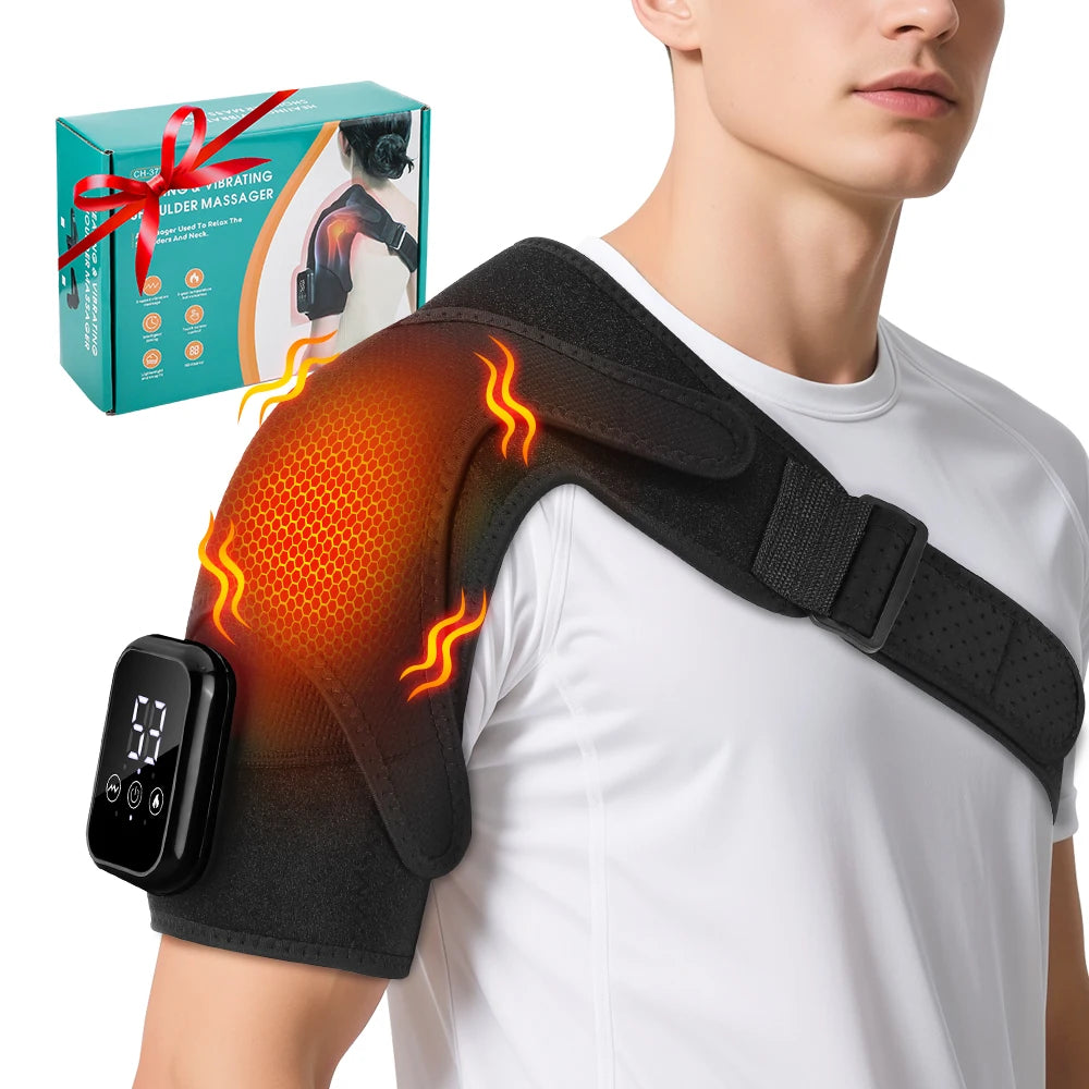 Electric Heated Shoulder Support & Massager Brace