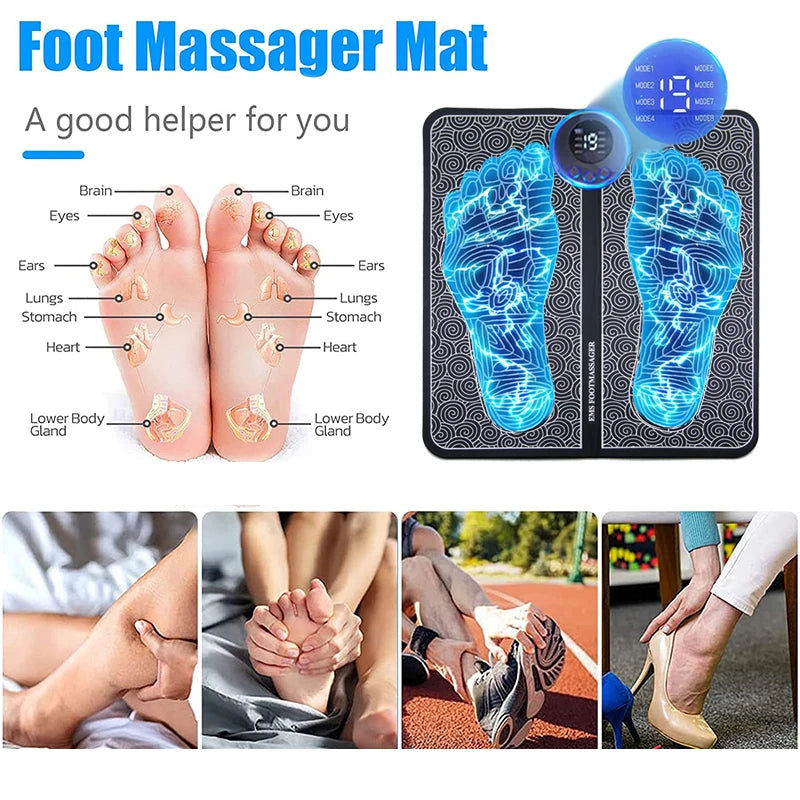 Acupressure Foot & Leg Pain Relief Massage Mat