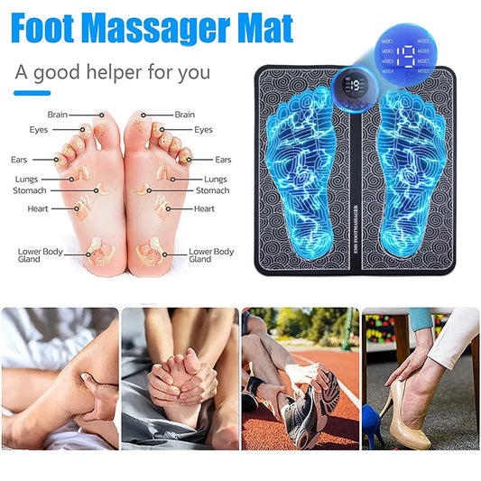 Acupressure Foot & Leg Pain Relief Massage Mat