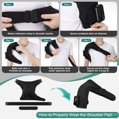 Electric Heated Shoulder Support & Massager Brace