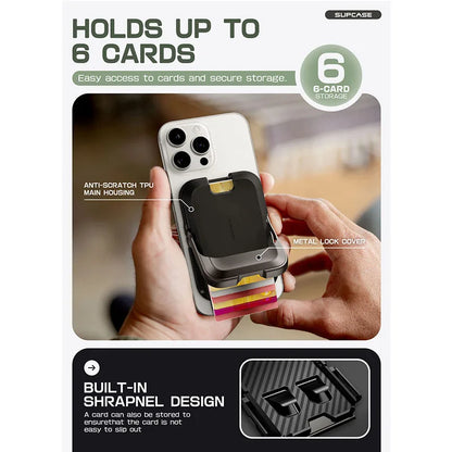 Magnetic Wallet & Stand for iPhone 13–16 Series – MagSafe Lock