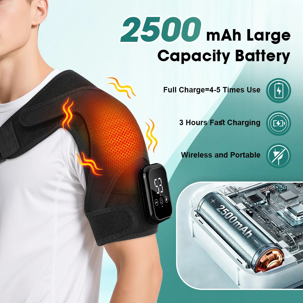 Electric Heated Shoulder Support & Massager Brace