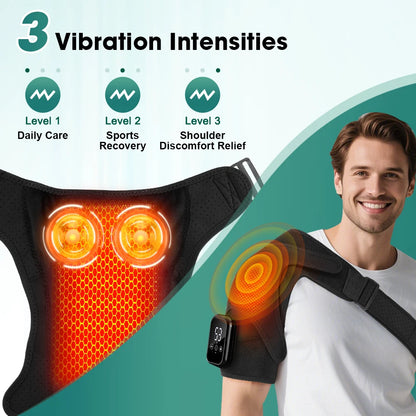 Electric Heated Shoulder Support & Massager Brace