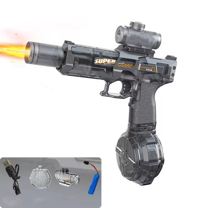 Electric Auto Water Blaster with Flame Light