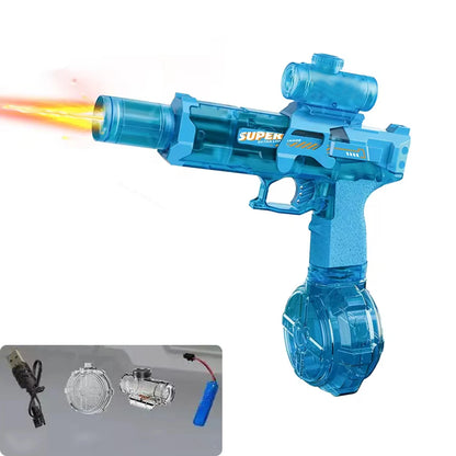 Electric Auto Water Blaster with Flame Light