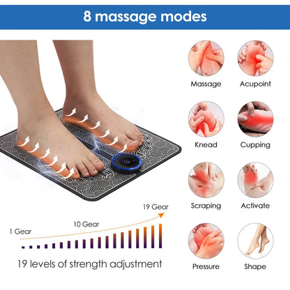 Acupressure Foot & Leg Pain Relief Massage Mat