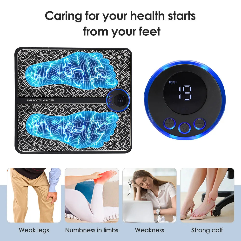 Acupressure Foot & Leg Pain Relief Massage Mat