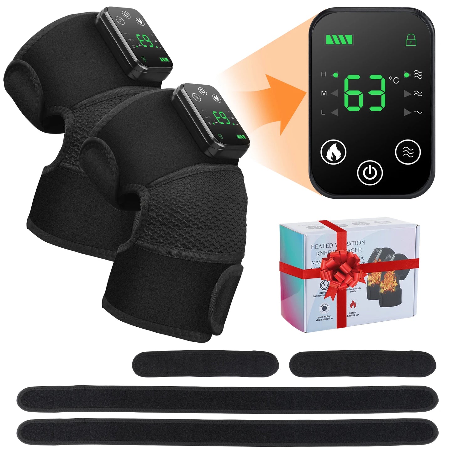 Heated Knees Wrap with Vibration Massage