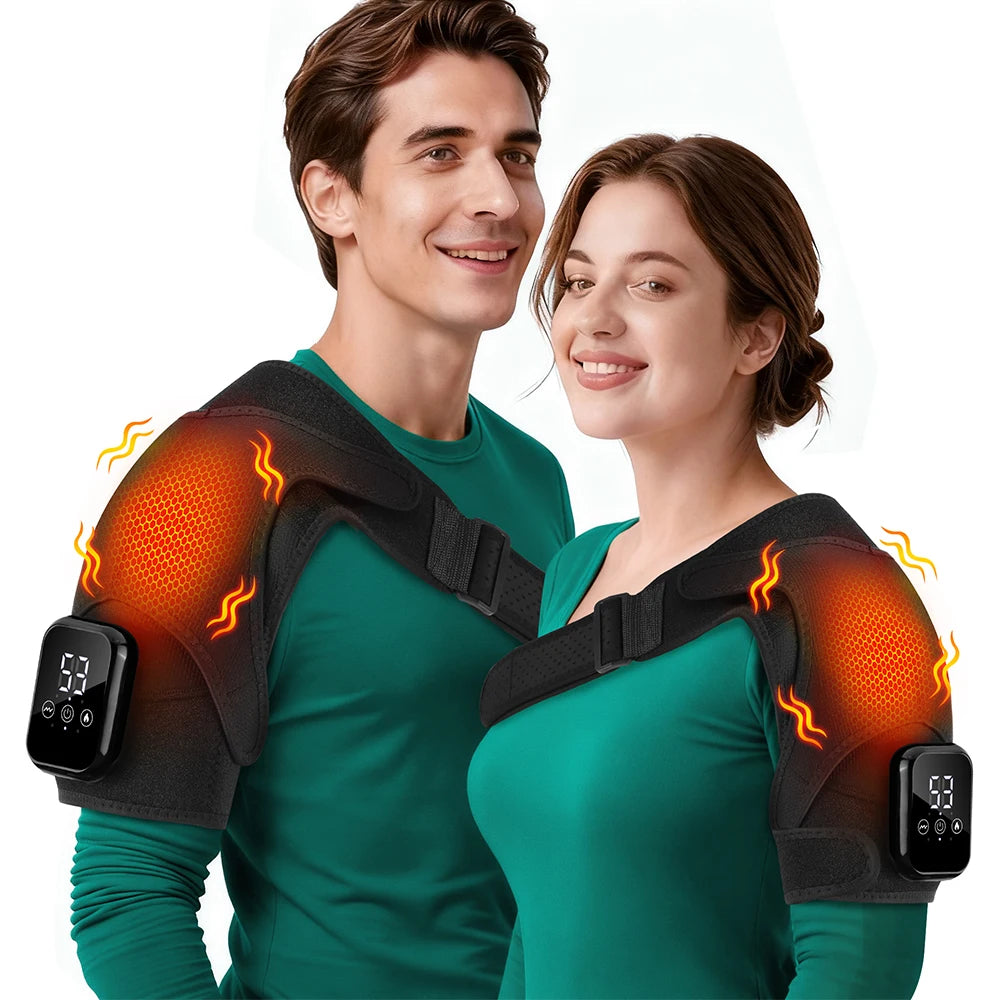 Electric Heated Shoulder Support & Massager Brace