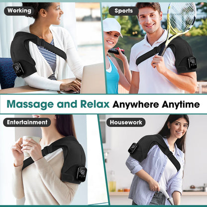 Electric Heated Shoulder Support & Massager Brace