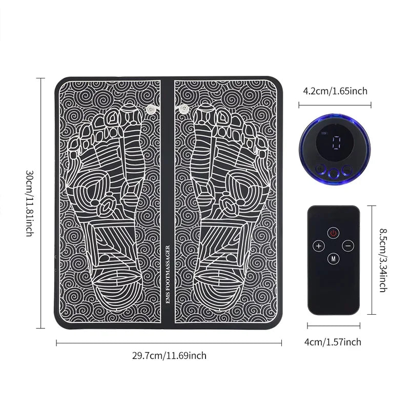 Acupressure Foot & Leg Pain Relief Massage Mat