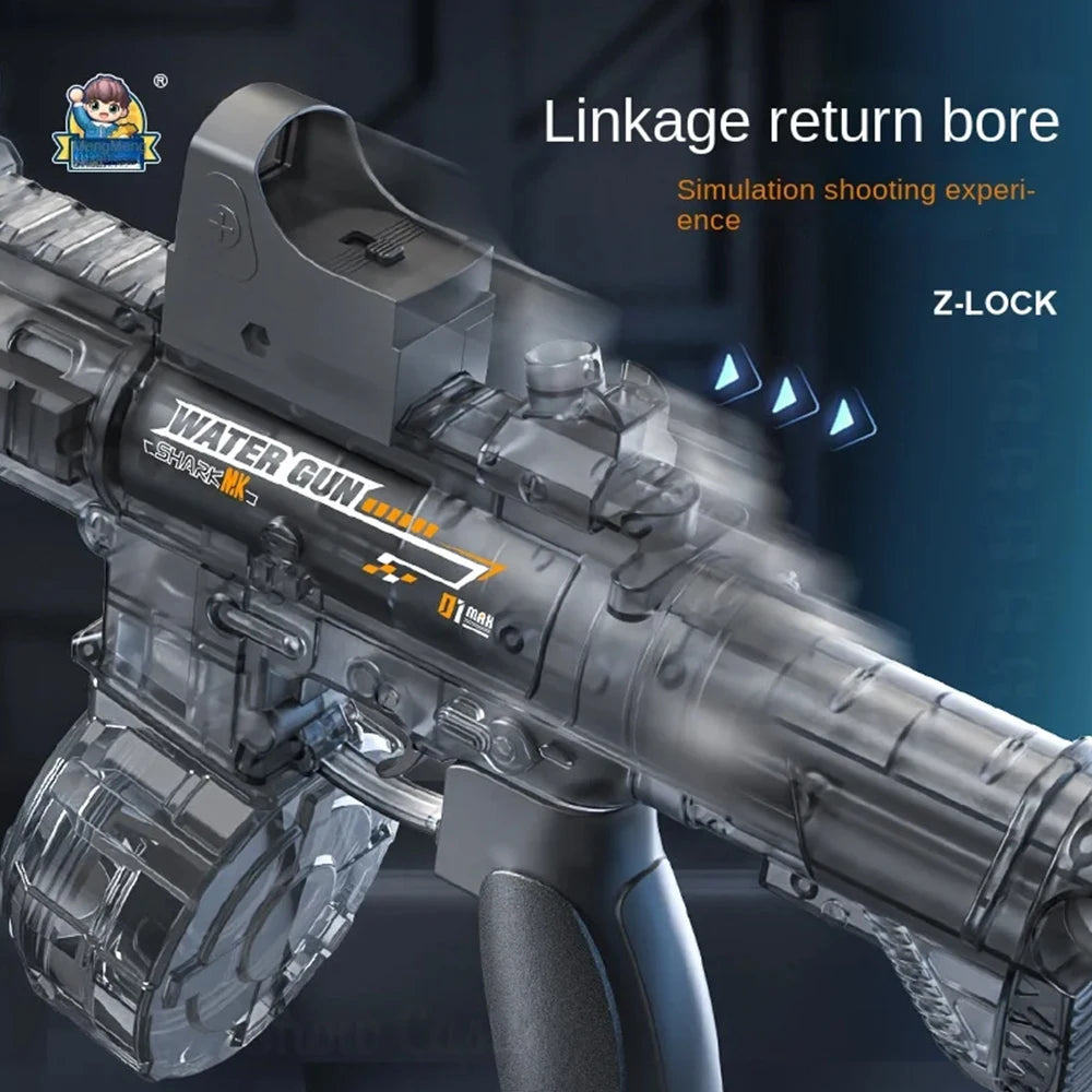Electric Auto Water Blaster with Flame Light