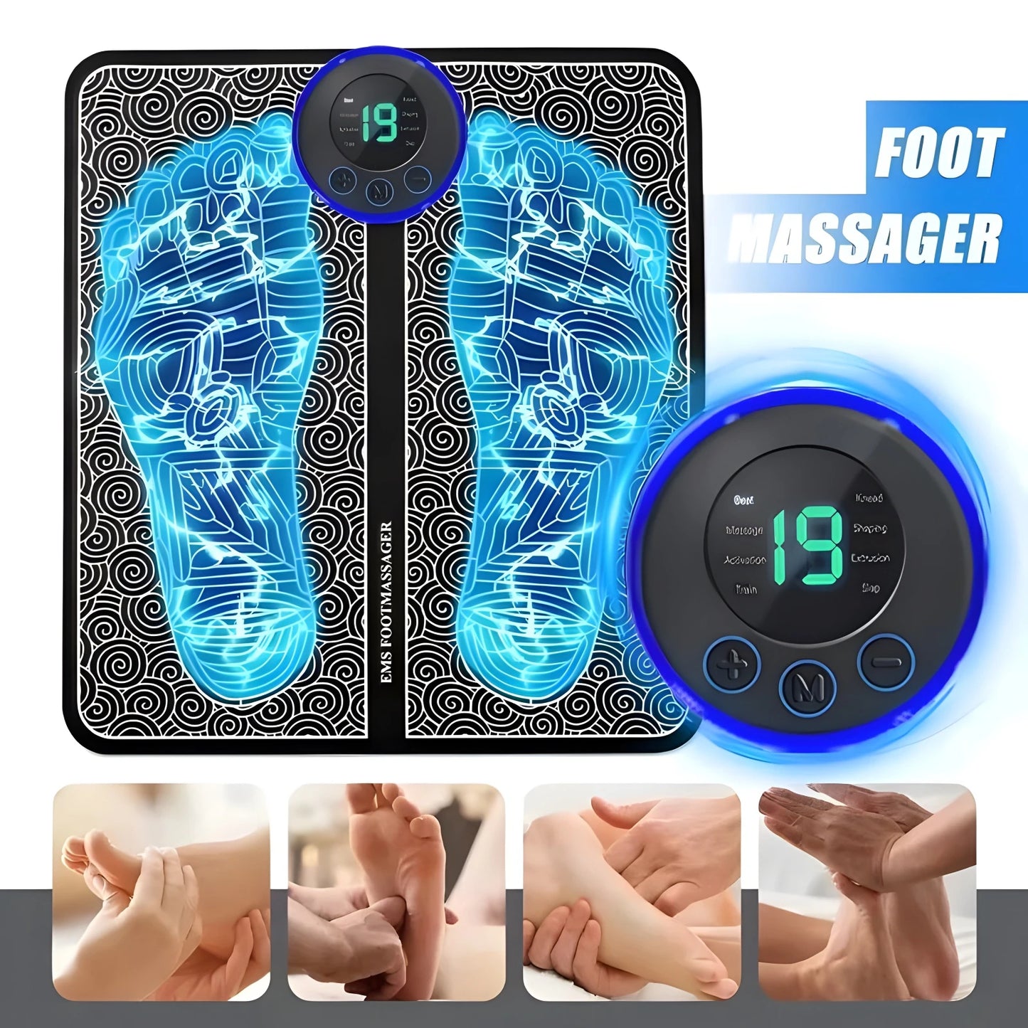 Acupressure Foot & Leg Pain Relief Massage Mat