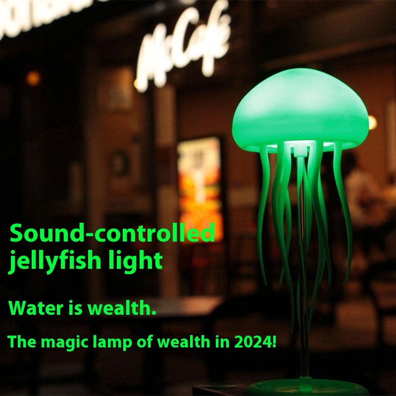 Smart LED Jellyfish Lamp – Soothing Mood Light for Home & Desk Decor