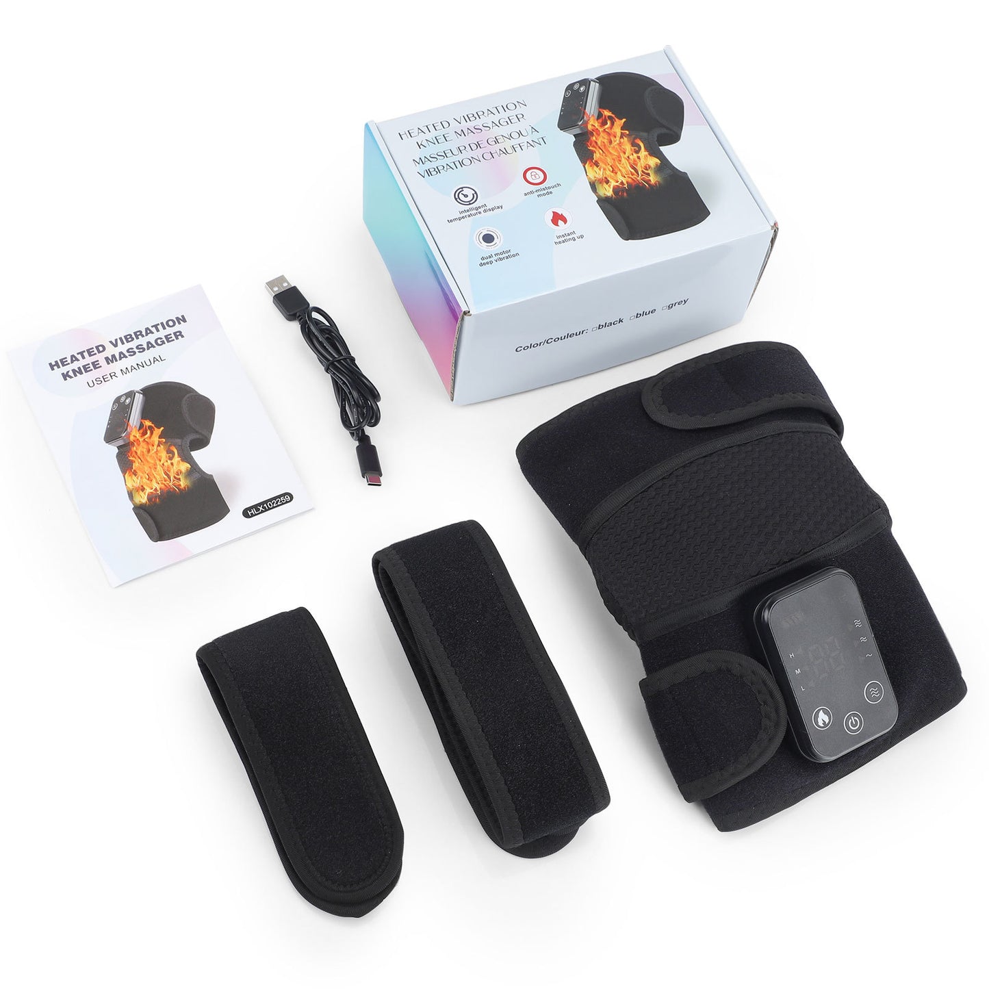 Heated Knees Wrap with Vibration Massage