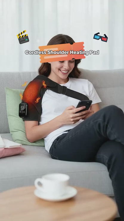 Electric Heated Shoulder Support & Massager Brace